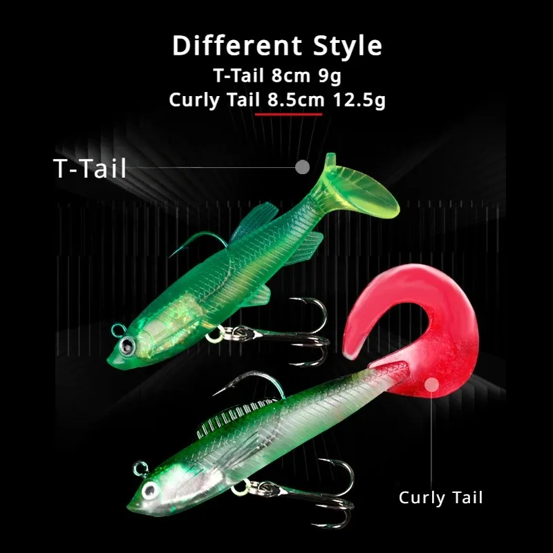 10 Pcs Lure Baits with T-tail  - Fishing Boat Anchor 评论和价格