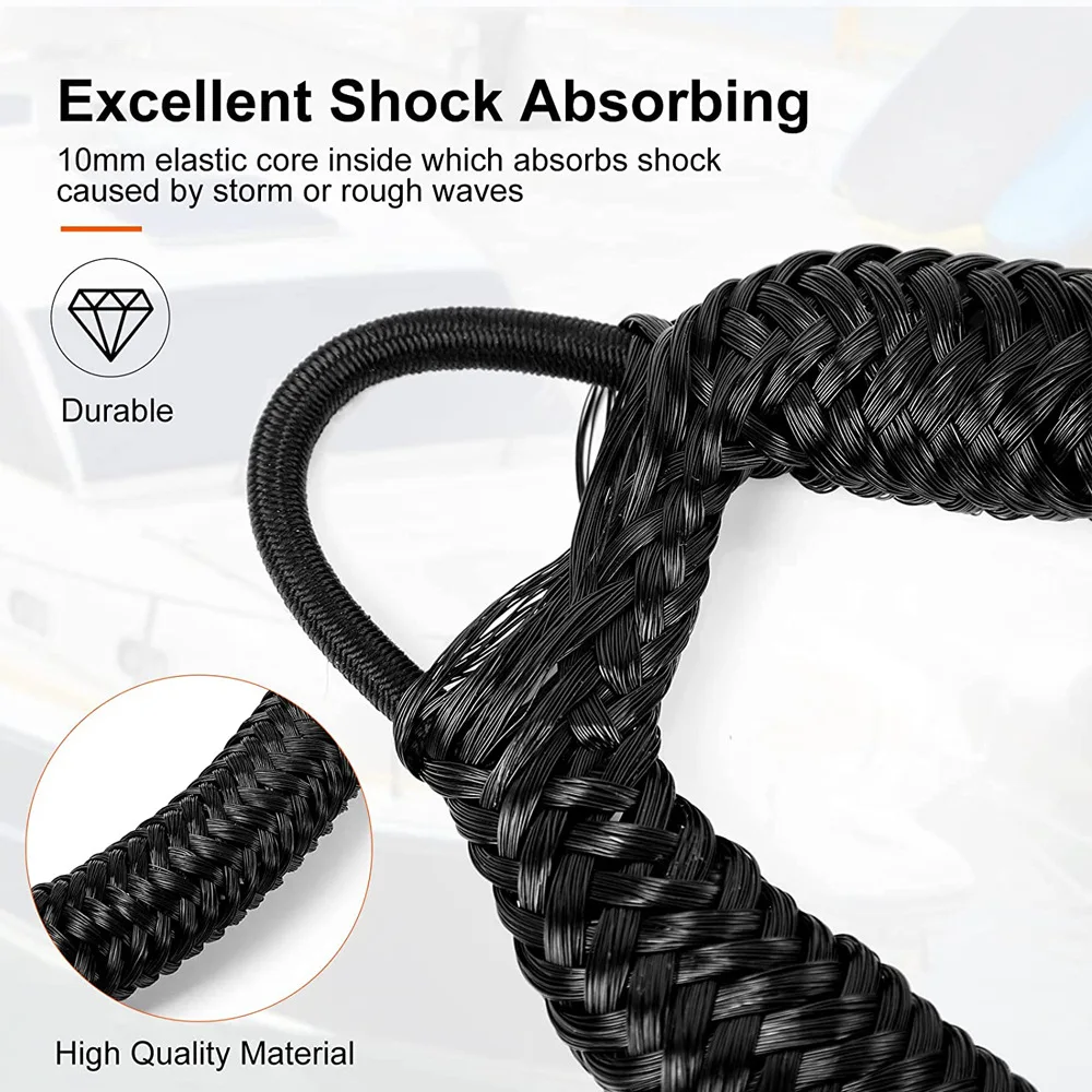 Boat Bungee Dock Line M8 Hook  - Fishing Boat Anchor 评论和价格