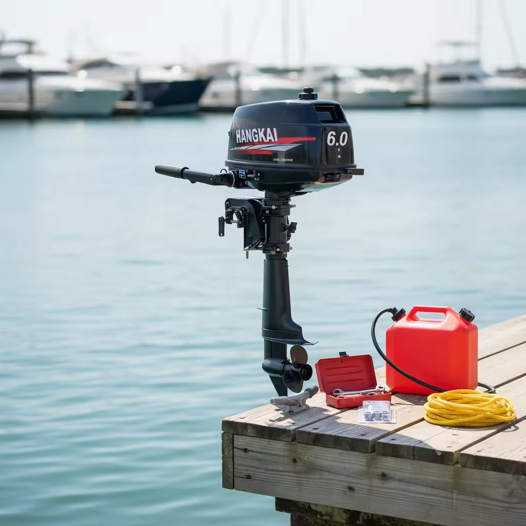 Wholesale HANGKAI 6HP 2 Stroke - Fishing Boat Outboard Motor 评论和价格