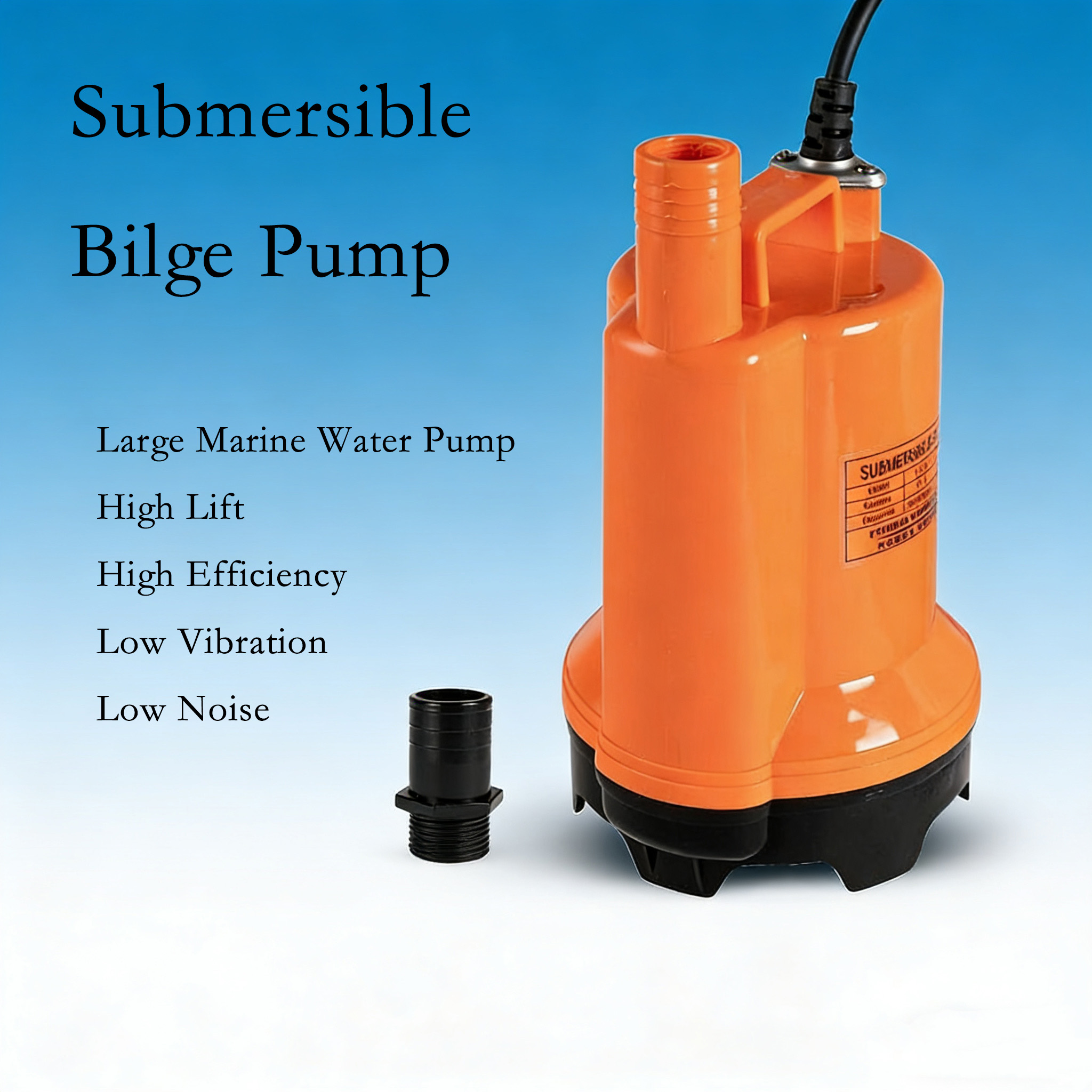 12V DC Submersible Water Pump, - Fishing Boat Bilge Pump 评论和价格